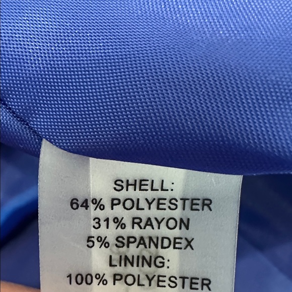 Calvin Klein Vibrant Blue Blazer Size 8 - Picture 8 of 9